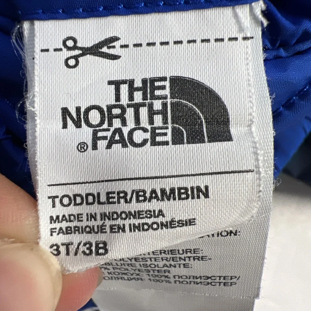 The North Face Blue Kids' Reversible Full-Zip Hooded Jacket Size 3T